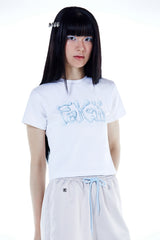 Fakiii Glossy Balloon T-Shirt_WHITE