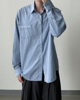 Stain Pigment Washing Shirt