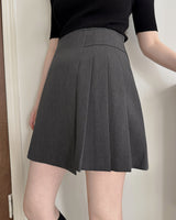 Keno Wrap Pleats Mini Skirt