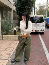 バルーンスナップワイドパンツ(3C)