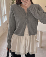 Blon wool knit cardigan