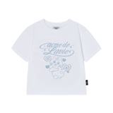 25SS WOMAN OPANCHU USAGI CROP SHORT SLEEVE T-SHIRT WHITE