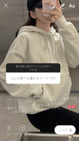 【MADE】Basic fleece hoodie