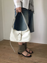 Tony Big Buckle Shoulder Bag (4color)