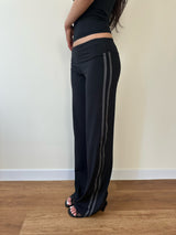 low rise track pants