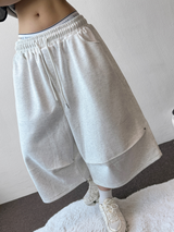 ニンハイピンタックパラシュートバミューダパンツ3カラー