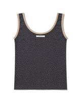 STAR CONTRAST SLEEVELESS(CHARCOAL)