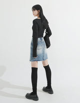 Choker Neck Cropped T-shirt