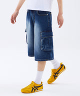 Wide cargo denim shorts (JBTPNT-0015)