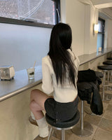 ニットスナップスカートパンツ