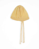 Ribbon Tied Beanie _ YELLOW