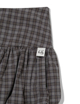 チェッカード パンプキン スカートパンツ(GREY)