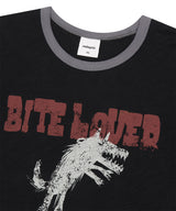 BITE LOVER クロップリンガーTシャツ