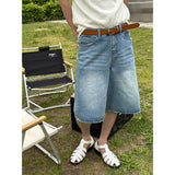[S/S] ダメージバミューダデニムパンツ(2color)