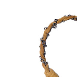suede chain bracelet (brown)