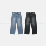 LMN Abe Slab Wide Denim Pants (2 colors)