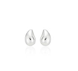 25FW★ Champagne Full Moon Silver Mary Bowl Earrings