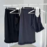 Ruffle Trimming Skirt - 2colors