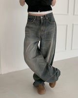 Wad wide denim pants