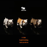 P-PET/PF ART TOYS Ruined Bull Dog Mini Animals | English Bulldog Collectible Figures, Cartoon Figurines & Resin Decorative Items