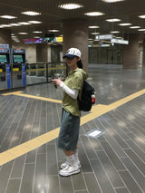 ローダブルニーバミューダデニムパンツ (3c)