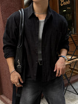 Mile cropped long-sleeve shirt