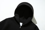 Diver Crop Hood Zipup (Black)