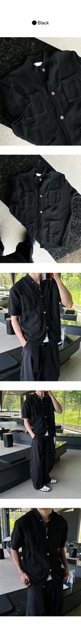 [S/S] Tweed crop half cardigan (2color)