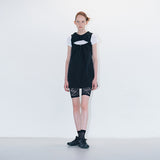Push hole dress black