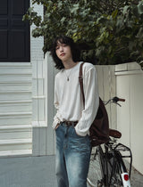 ローリンズベロアラウンド長袖Tシャツ