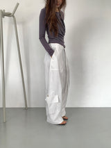 FOLD CARGO WIDE PANTS (5C)