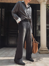 North Flare Washed Denim Pants