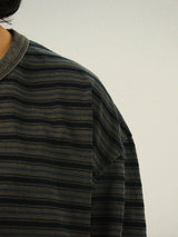 WO Pigment Stripe Long Sleeves