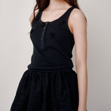 ビーズリップ ノースリーブ (Black)