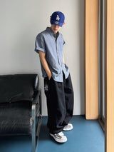 シックカーペンターコットンワイドパンツ2C