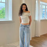 Weekend Shoulder Top (sky butter)