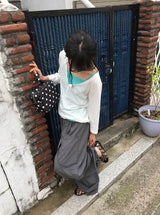 Ibe Balloon Wide Cut Nylon Banding Pants