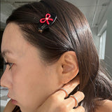 Girly ribbon hair pin (7color)