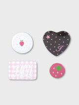 フルーツデザートピンバッジセット(Strawberry)