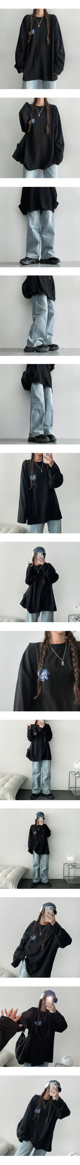 New Back Printed Long Sleeve Tee (3 colors)