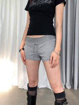 Bear dot banding casual short pants