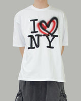 NY ハートショートスリーブT