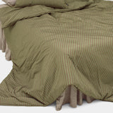 Dust-Free Classic Stripe - Green Duvet Cover - K size