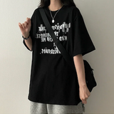 リブレタリングボクシーフィット半袖Tシャツ