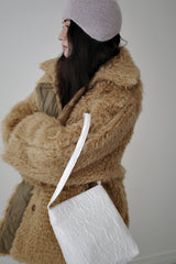 Reversible fur coat, Camel