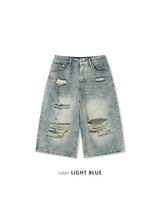 Kof Destroyed Bermuda Denim