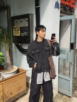 No.1412 trucker washed KNIT CD