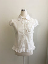 Flower avant blouse