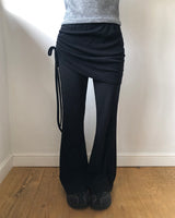 Raden Shirring Bootcut Skirt Pants