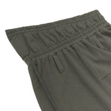 FOLDING WAIST BAND MAXI SKIRT (CHARCOAL KHAKI)